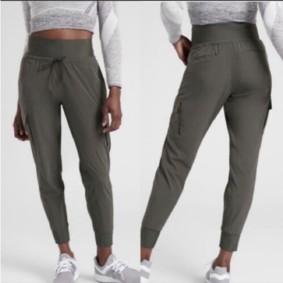 Athleta Pants - Athleta Sutton Cargo Jogger Pants Arbor Olive Green